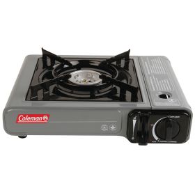 Coleman Table Top 1 Burner Butane Camping Stove - Grey Coleman Table Top 1 Burner Butane Camping Stove - Grey